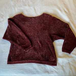 🍁2 FOR $20🍁 Burgundy Chenille Sweater